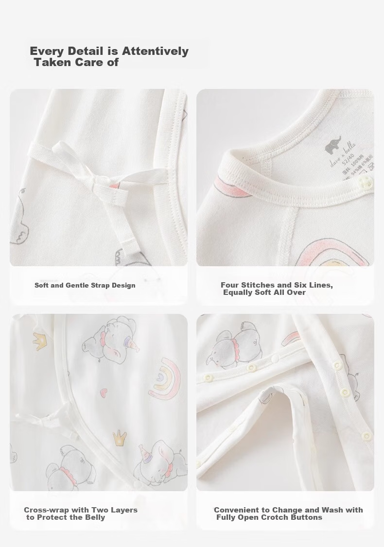 DAVE & BELLA Newborn Baby Clothes, Spring And Autumn, for Baby Girls And Boys, Newborn Onesie, Monk Robe for Baby Boys 10