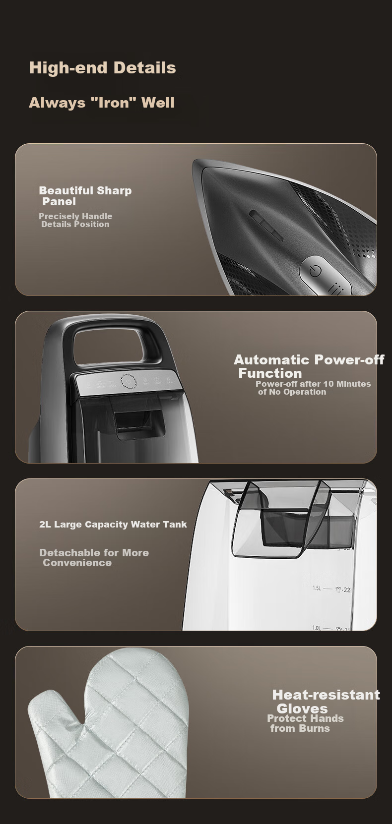 Midea [Gao Ding Huli 7.0] Upright Garment Steamer, 110g/min Explosive Steam, High Power, for Home And Professional Use, Gentle Care Machine for Clothes, YGD50N1 15
