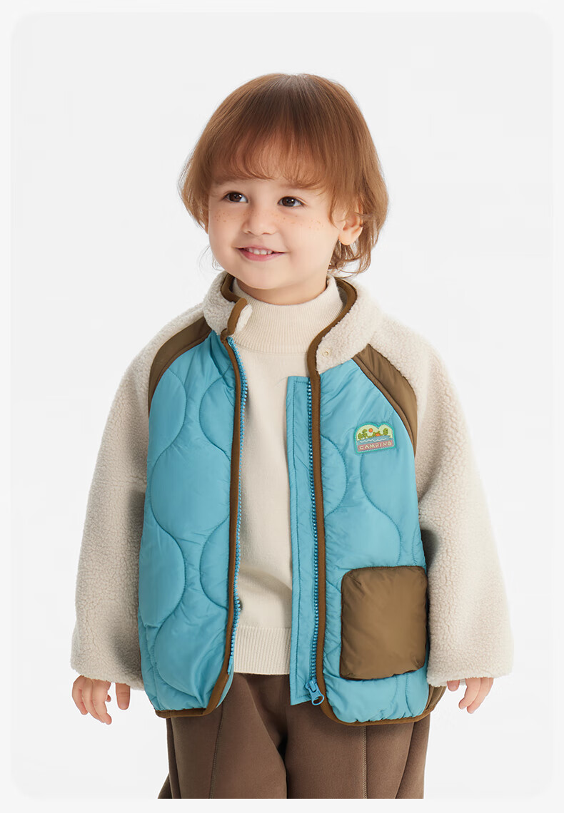 Ciciibear Baby Fleece Quilted Cotton Jacket Boys Autumn Winter Warm Thick Coat 5