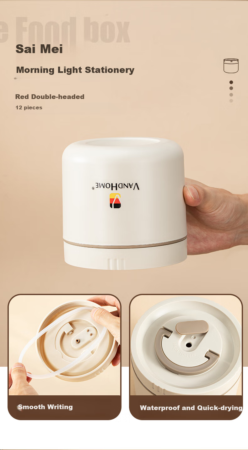 WORTHBUY 316 Stainless Steel Lunch Box with Lid and Spoon, Sealed Milk Breakfast Oatmeal Cup, Soy Milk Porridge Cup, Portable Soup Container, Yellow, Tall 8