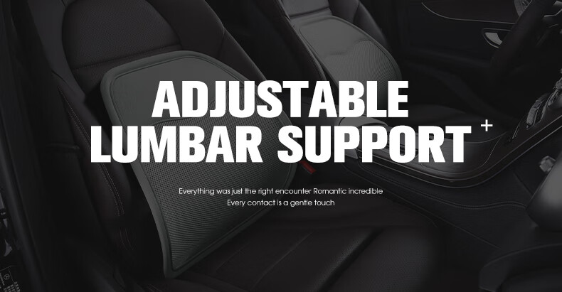 GREAT LIFE Car Lumbar Support, Summer Ice Silk Breathable Waist Cushion, Seat Backrest for Office, Waist Pad for Car Use 1