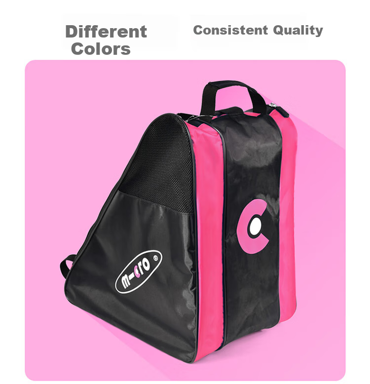 Micro Maiguo Children's Roller Skating Bag, Inline Skates, Micro Shoulder Handbag Protective Gear Sports Storage Bag Pink 8