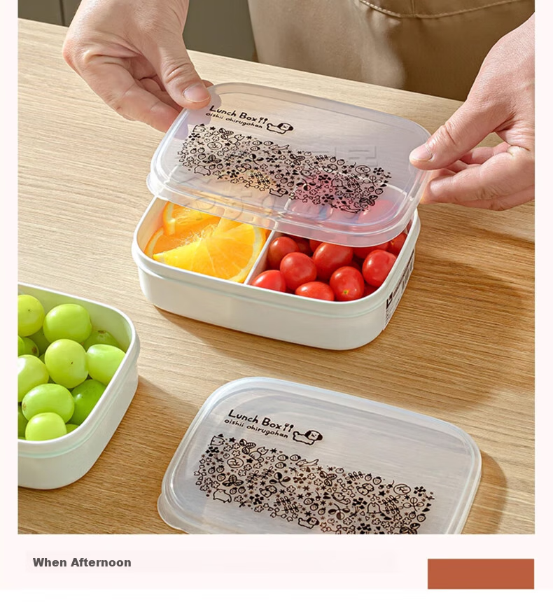 KATEI STORY Imported Fruit Box, Portable Lunch Box for Elementary School Students, Food-Grade Bento Box, Fresh-Keeping Container, Small Lunch Box, Nut Box, Sealed Container 15