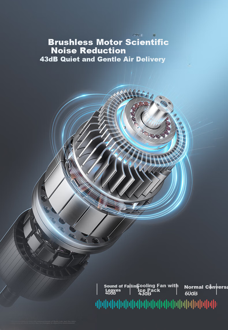 MOMAX Neck and Waist Hanging Mini Fan Handheld Portable Fan Outdoor Cooling USB Rechargeable Long Battery Life with Lighting for Hiking Cycling Delivery 8