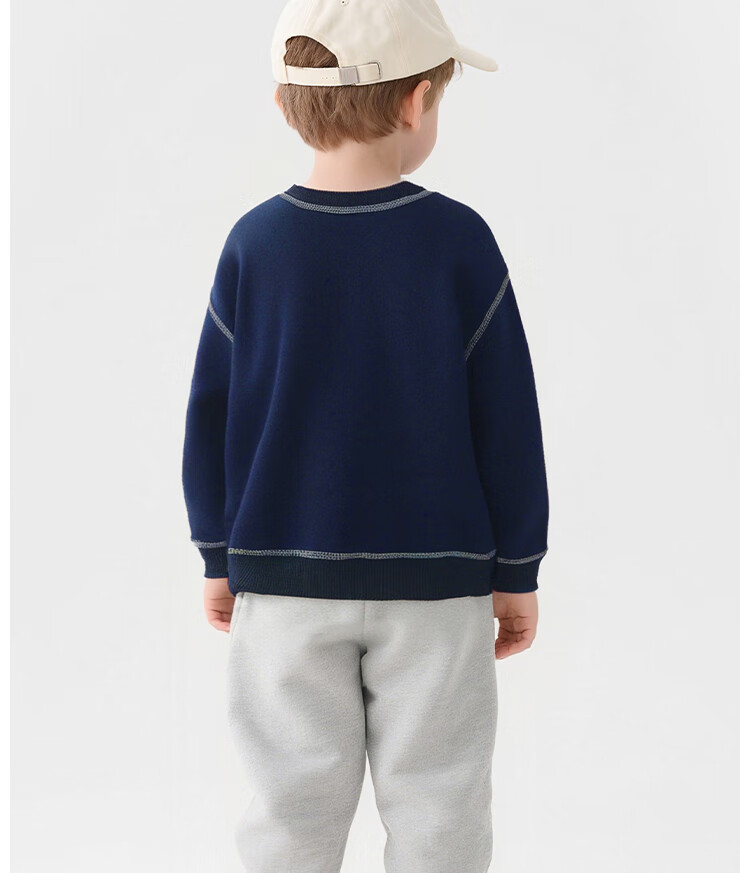 SNOOPY Children's Spring And Autumn Sweatshirt, Warm And Comfortable, Fashionable Boys And Girls Top, Ash Gray, Sports Companion, Size 110 14