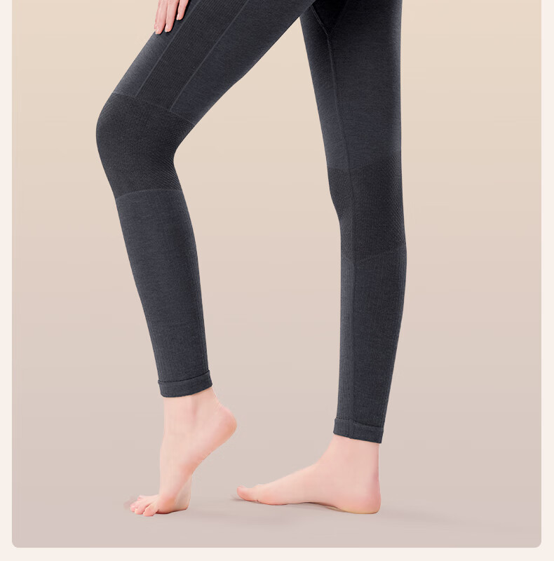 GRACEWELL Women's Seamless Thermal Underwear Set, Skin-Enhancing Base Layer, Slim Fit Autumn Top and Bottom, Cocoa Brown, Size F 12