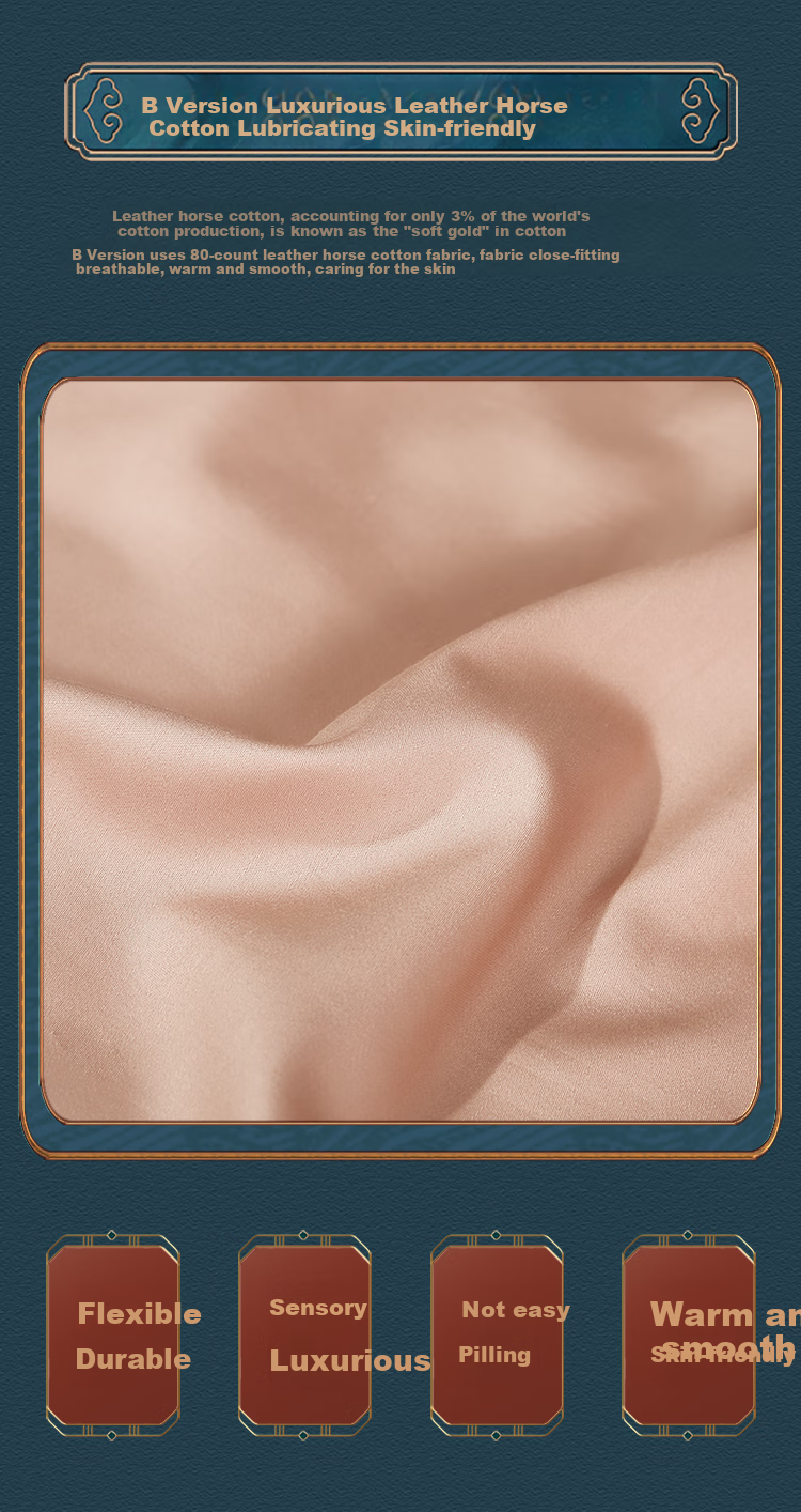 FUANNA Four-Piece Set, Pure Cotton, 100-Count Long-Staple Cotton, High-Quality Satin Bedding, Duvet Cover for 1.8-Meter Bed, 230*229cm 8