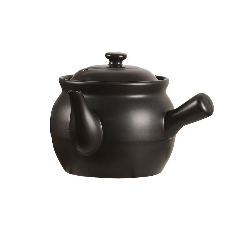 JD Original Ceramic Casserole Pot, Chinese Herbal Medicine Decoction Pot, Stew Pot for Cooking Soup, Suitable for Open Flame And Gas Stove, Health-Preserving Cookware, 3.5L Capacity
