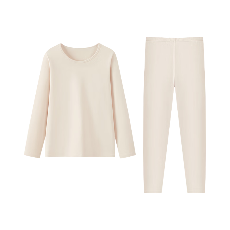 Hodo Girls' Children's Thermal Underwear Set, Autumn Cotton Sweater for Middle and High School Students, Youth Warm Cotton Knitwear