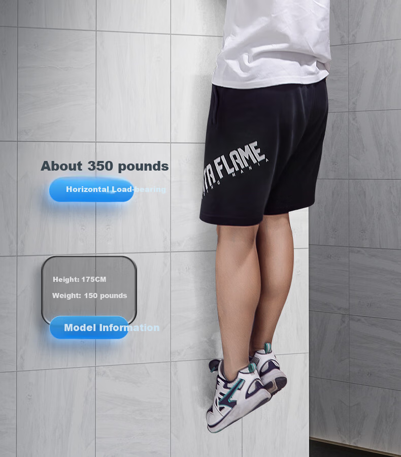 Li-Ning Sit-Up Assist Device, Home Fitness Suction Cup Abdominal Exercise Aid, Middle School Entrance Exam Foot Fixation Tool, Black 14