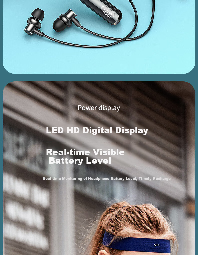 Chengao Neckband Bluetooth Earphones 2026 New High-Quality Long Battery Life Wireless Running Sports Waterproof Sweatproof Earclip Universal Y8 Black 3