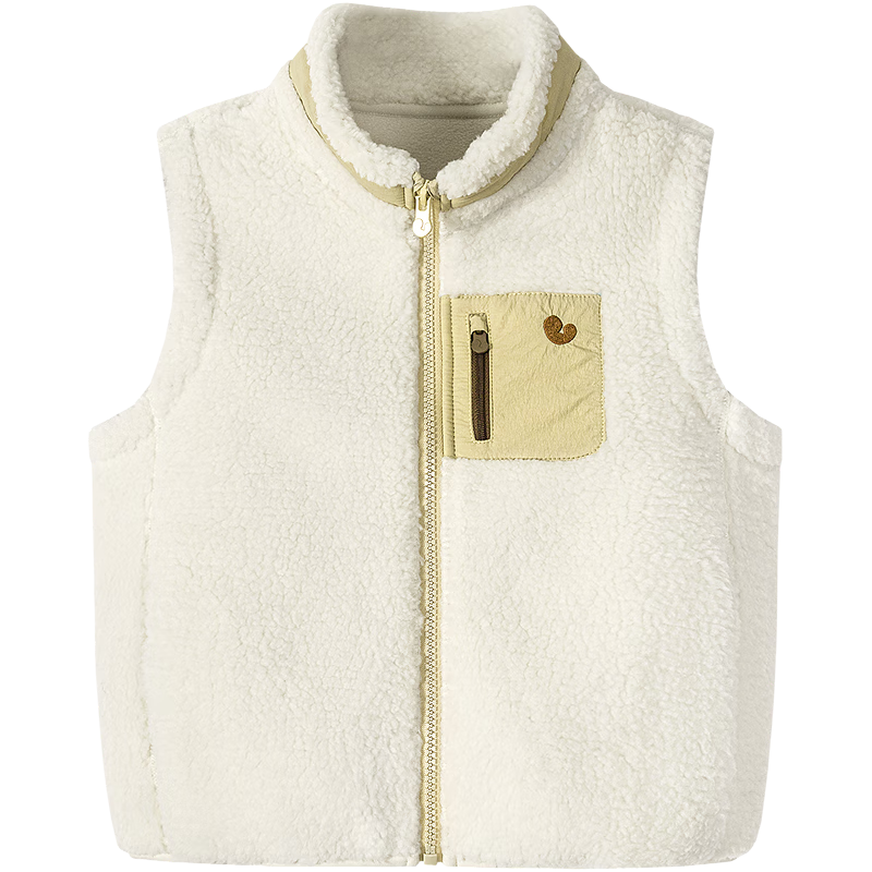 Minibala Kids and Adults Anti-Static Plush Vest Fleece Warm Outdoor Windbreaker 2025 Autumn New