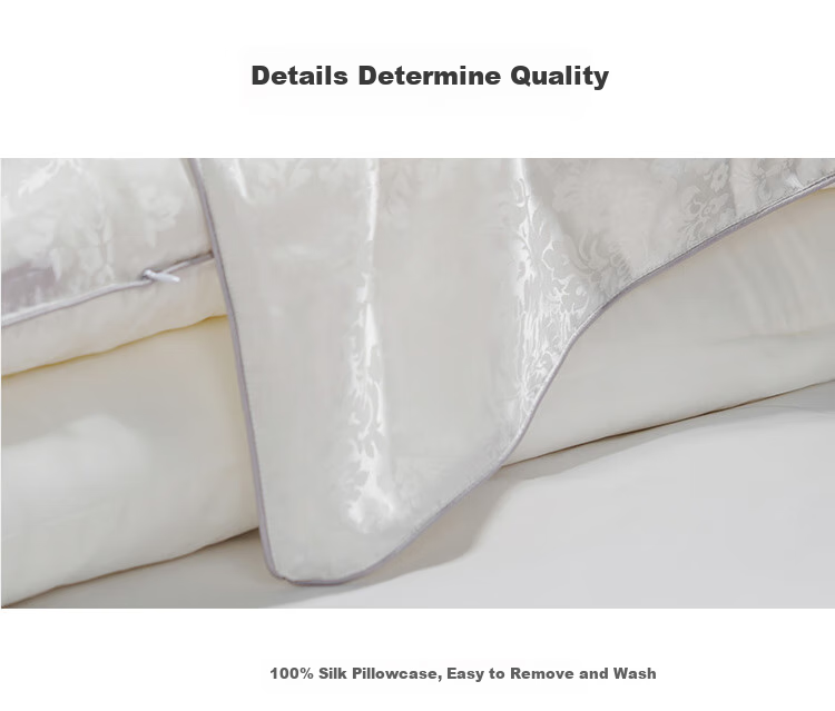 Ciyun Snow Love Silk Soft Pillow, Pure Silk Fabric, Silk Pillow Core with Mulberry Silk Filling, One Piece, 48*74cm 11