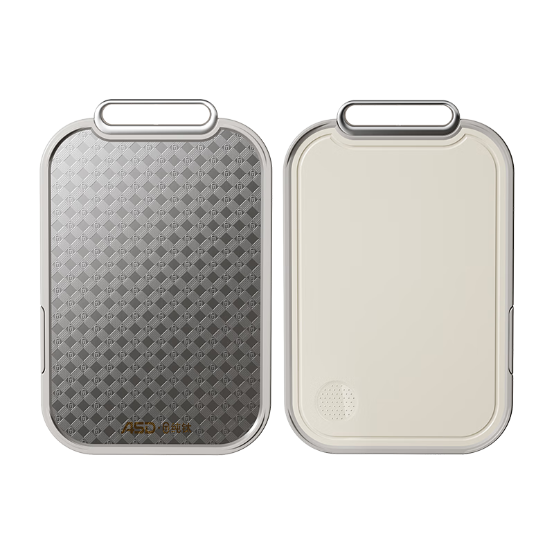 ASD Pure Titanium Cutting Board, Household Antibacterial Chopping Board, Double-Sided Anti-Mold, Non-Slip, Thickened, Durable, for Chopping, Mincing, And Kneading Dough, 30 Cm