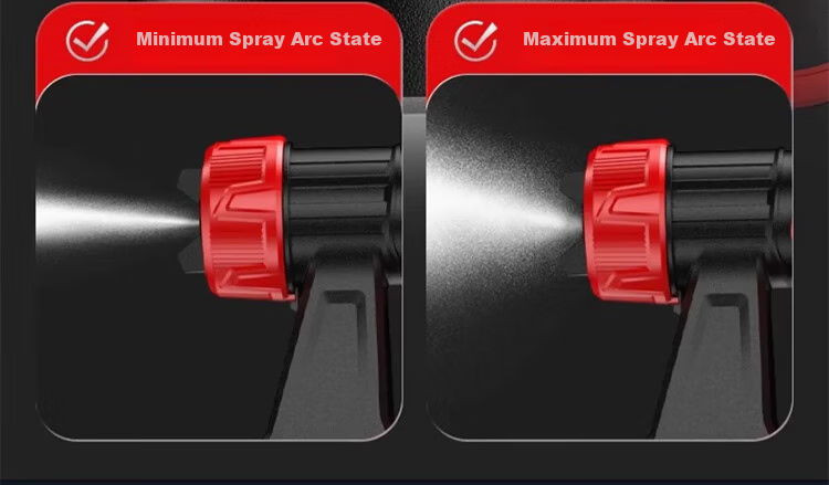 DELIXI Electric Paint Sprayer, Lithium Battery-Powered Paint Gun, High Atomization Spray Pot, Latex Paint Tool, Spraying Machine, Plug-In Model 8