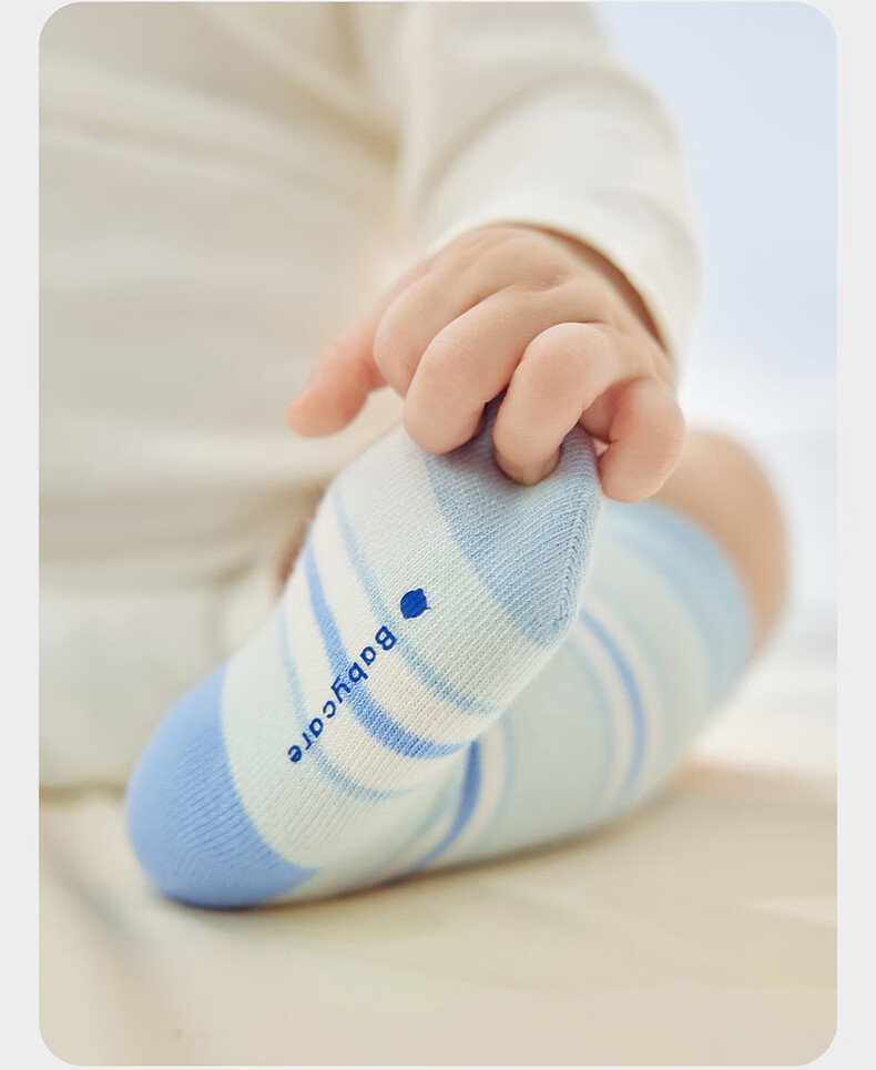 Babycare Children's Socks Autumn Winter Thickened Cotton Floor Socks Baby Socks Newborn Socks Brown Bear Dream 3 Pairs S 21