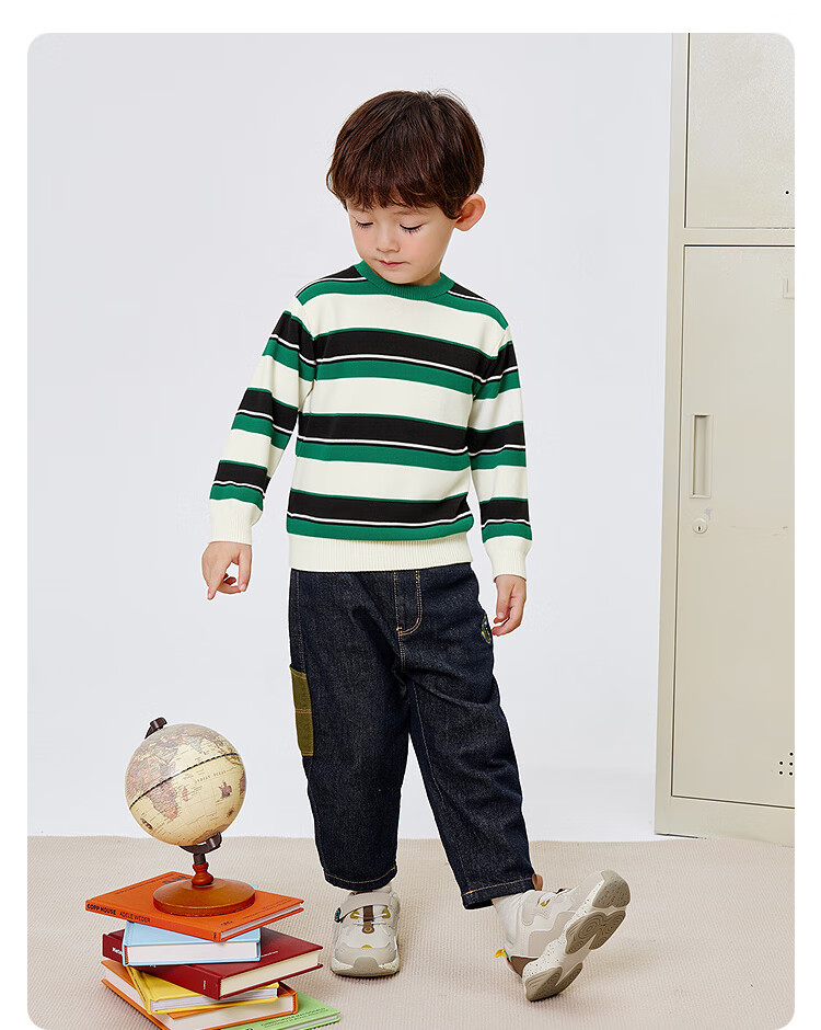 BALABALA Children's Clothing, Boys And Girls Winter Sweater, Round Neck Knit Sweater, Comfortable And Trendy, 208425103203 15