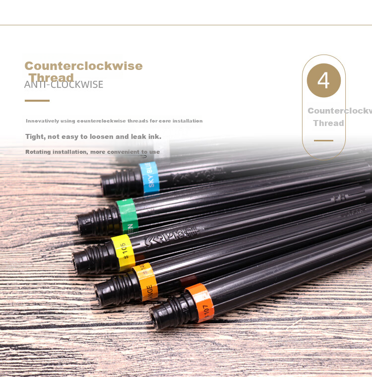 Pentel Colored Scientific Brush Pen, Chinese-Style Calligraphy And Drawing Soft Brush Pen (Suitable for XGFL), Brush Refill FR-106X Brow 5