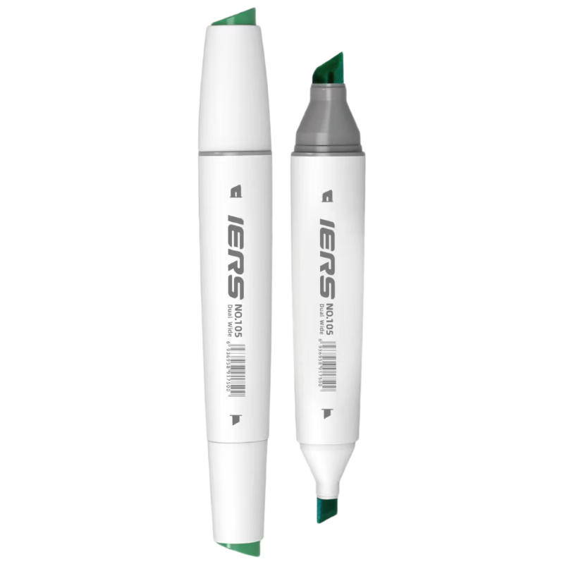 Aiersi IERS105 Series Dual-Wide Tip Alcohol-Based Markers, 100 Colors, for Art Sketching And Watercolor Painting