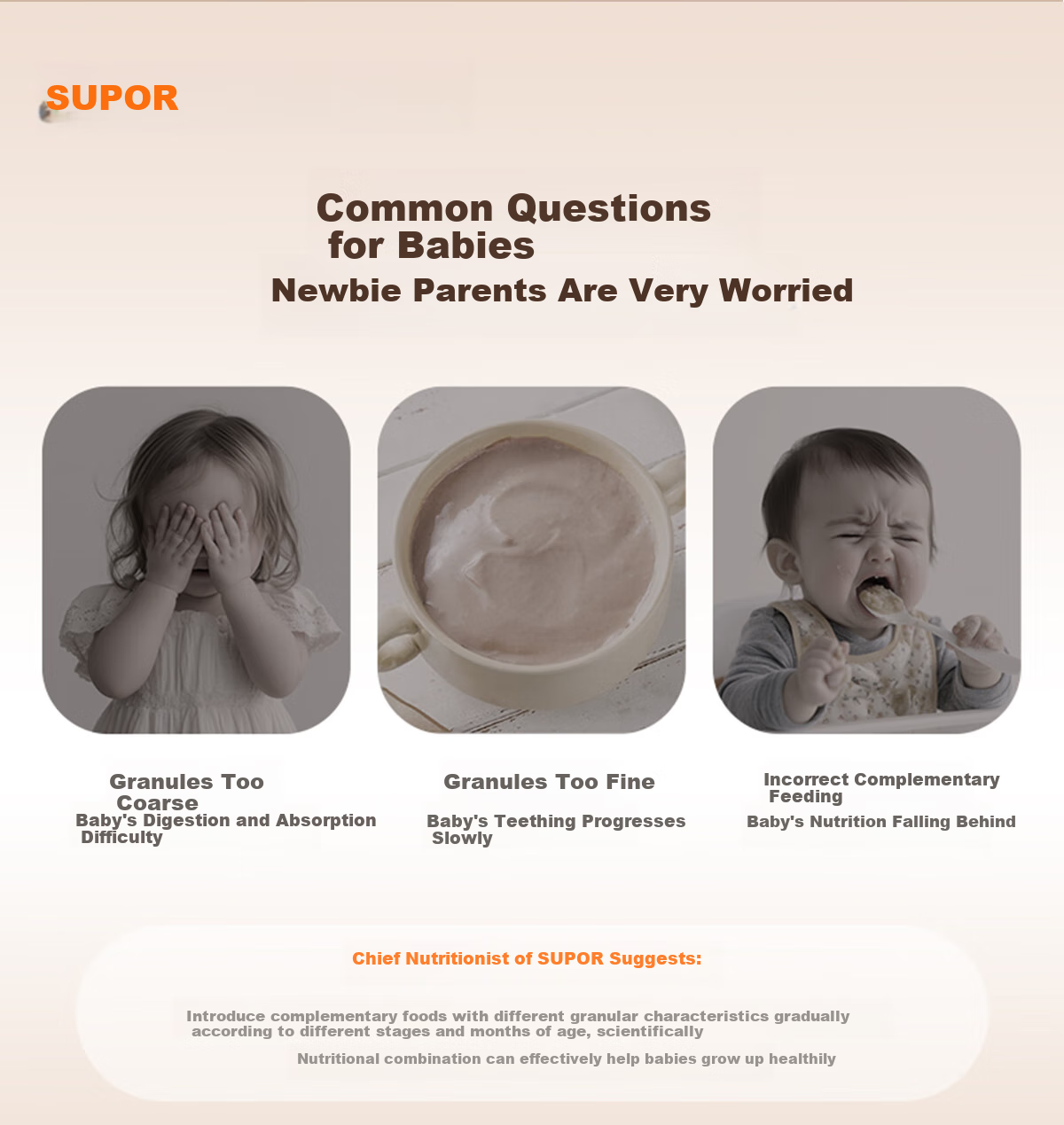 SUPOR Baby Food Processor, Multifunctional Baby Food Preparation Tool, Food Blender with 8 Blades And Dual Cups, Double Blade, FB10F 5