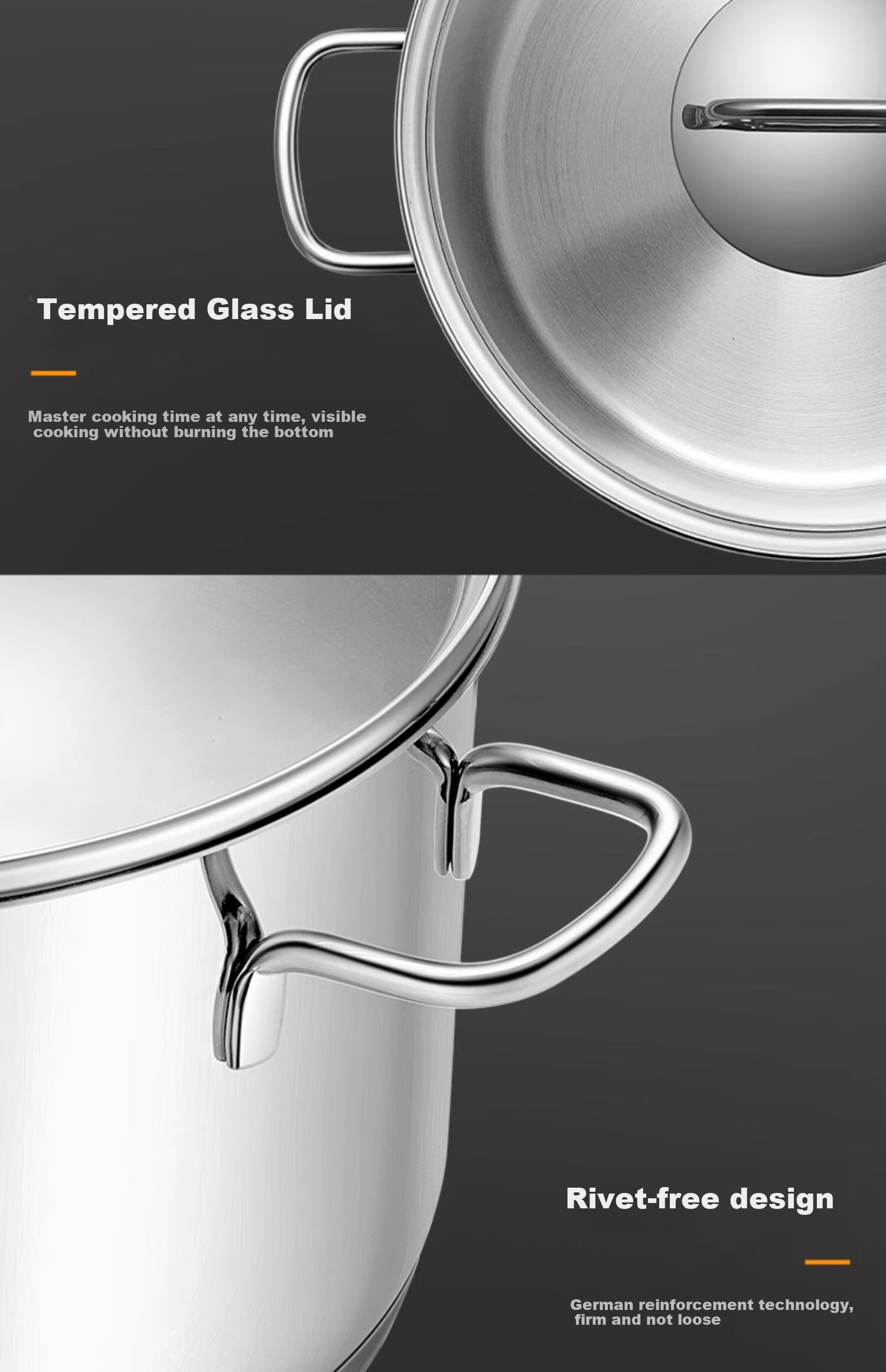 WMF German Futenbao Stainless Steel Stew Pot with Double Handles, Astoria Braising Pot, 20cm Kitchen Essential 12