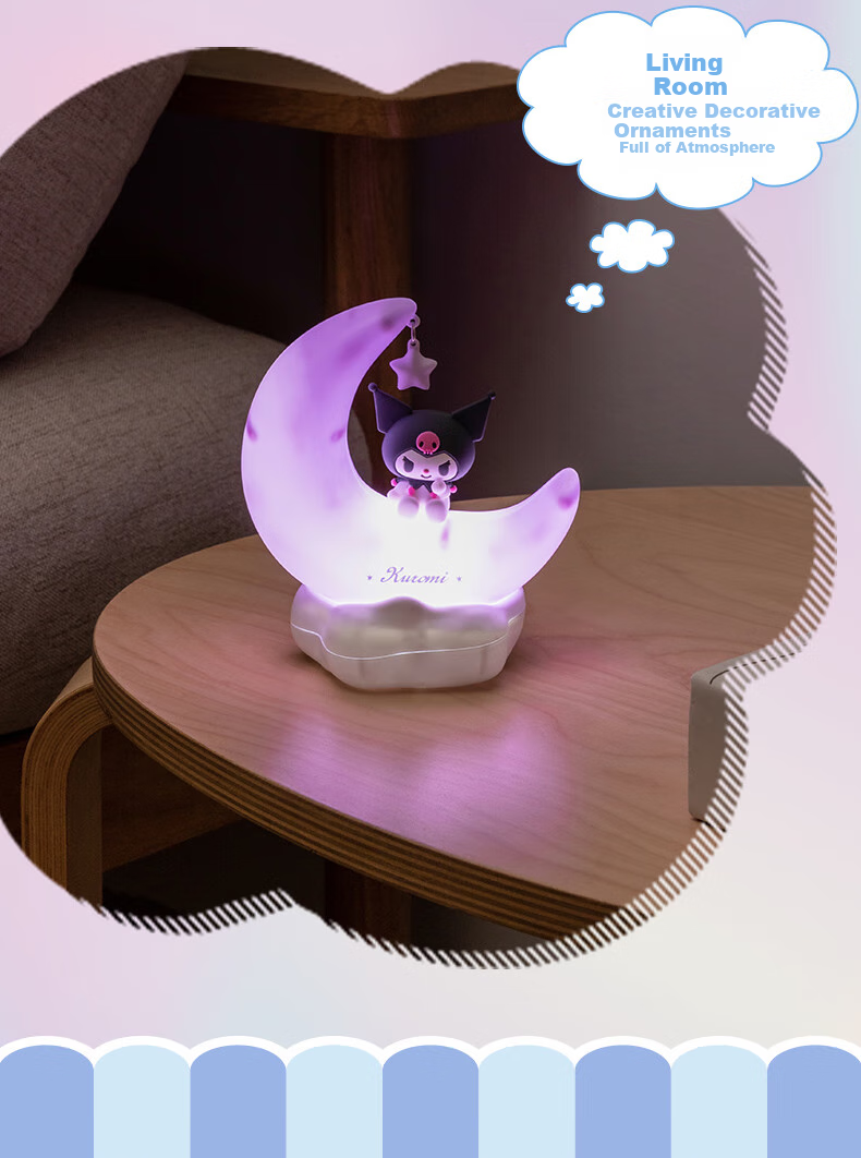 MINISO My Melody LED Light-Up Ornament, Small Night Light, Bedside Lamp, Creative Home Decor, Birthday Gift 12