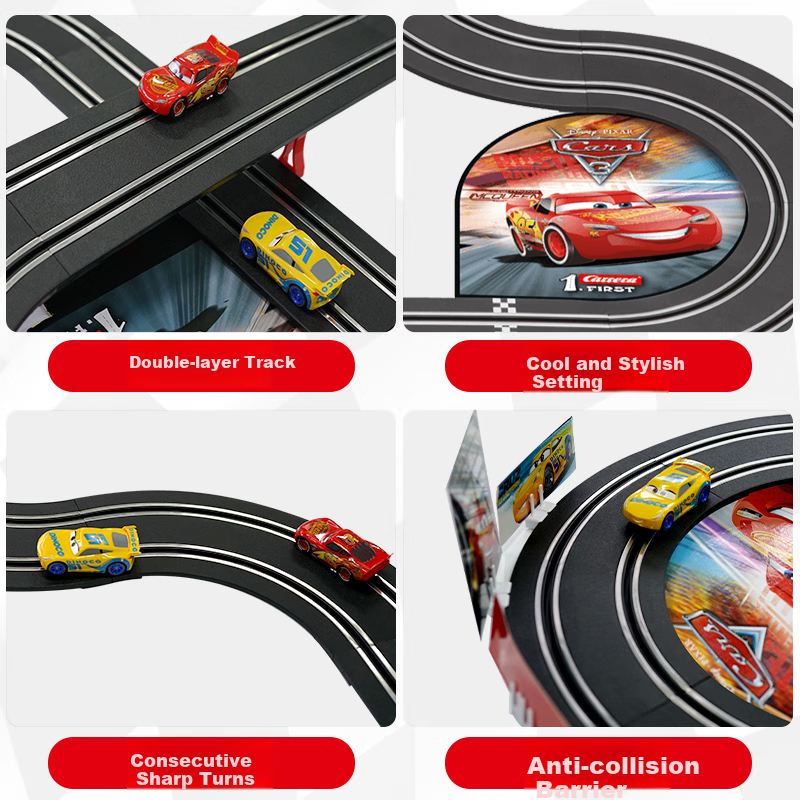 Радиоуправляемая машинка Carrera Track Car, Молния Маккуин, подарок для мальчиков, гоночный автомобиль с дистанционным управлением