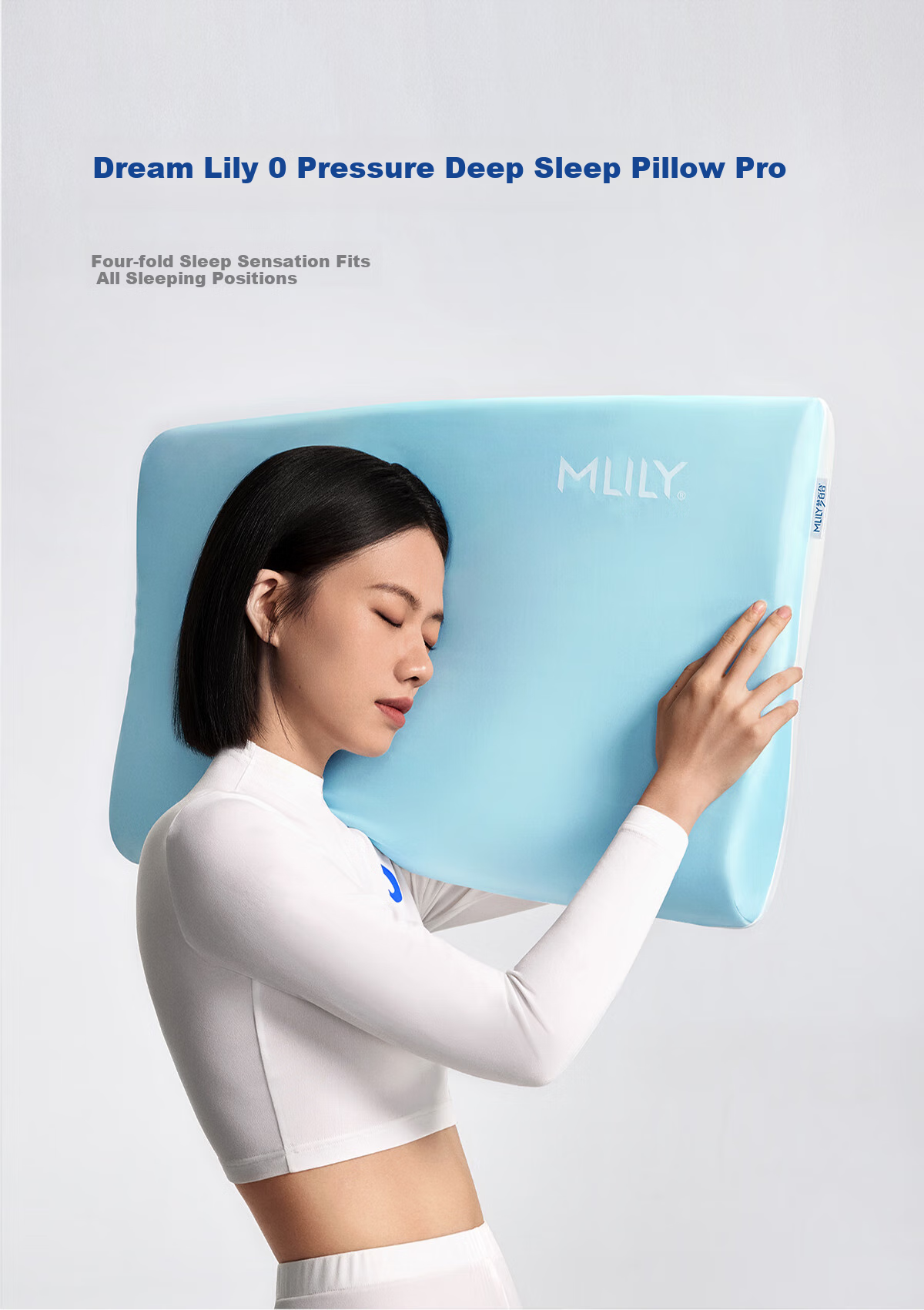 MLILY Hotel Zero Pressure Pillow, Cervical Spine Support, Sleep Aid, Slow Rebound Deep Sleep Memory Foam Pillow, Gift Box Set 3