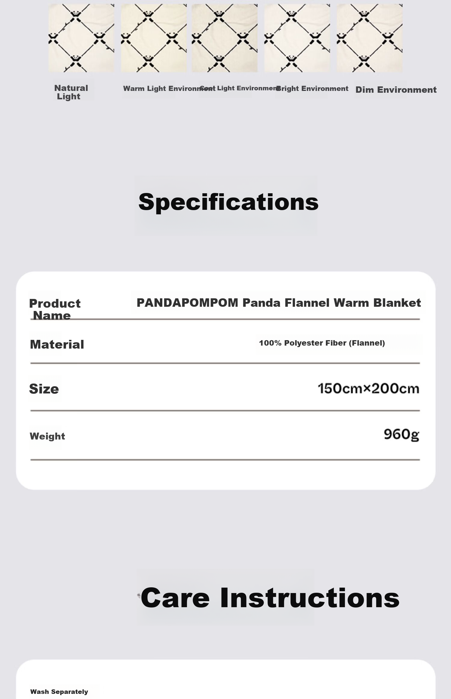 Tbh Panda Pao Pao Taiji Flannel Warm Blanket Nap Throw Air Conditioning Blanket Fragrant Throw Skin-Friendly Velvet Blanket 9
