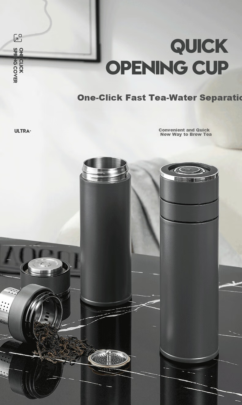 IMOGY (IMOGY) Insulated Mug, Large Capacity Men's Cup, Business Holiday Gift, Tea Infuser Cup, Car Water Bottle 1