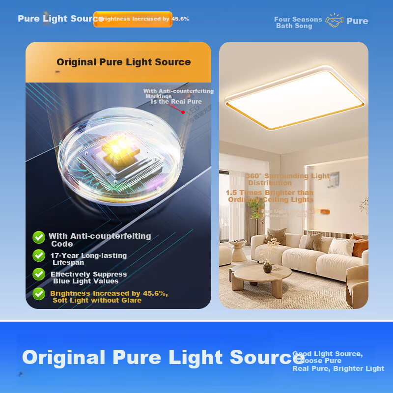 MICOE Full Spectrum Eye Protection Ceiling Light, Living Room Lamp, Simple Bedroom And Dining Room LED Lighting, Zhongshan Lighting Fixture