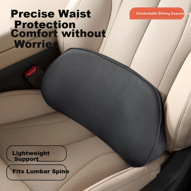 GREAT LIFE Car Lumbar Support Cushion, Thin Small Waist Pillow, Tailbone Car Backrest, Waist Protection Seat Support, Memory Foam Lumbar Pillow, Waist Pad 1