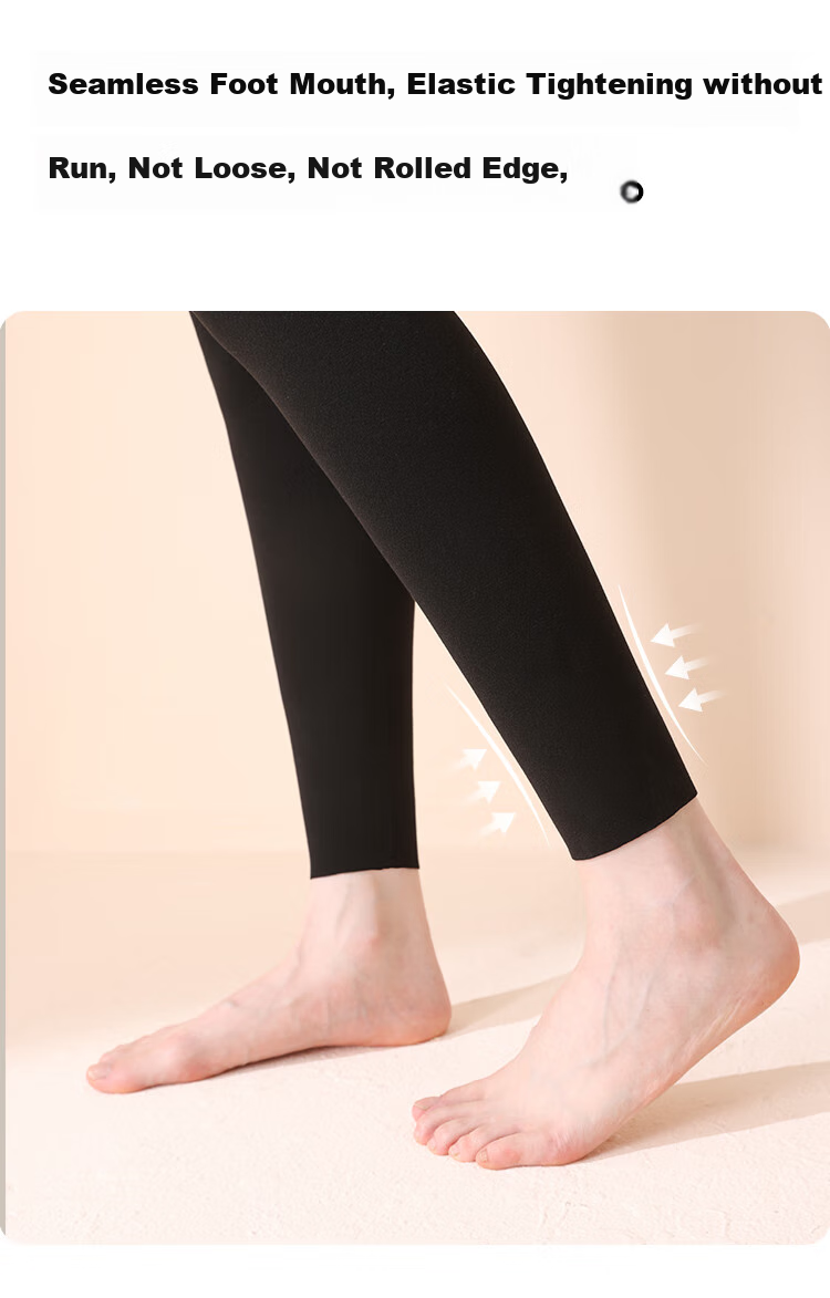MiiOW Cationic Thermal Pants for Women, 10A Antibacterial, High-Waist Butt-Lifting Autumn Pants, Thickened Fleece-Lined Base Layer, Dark Gray, Size M 21