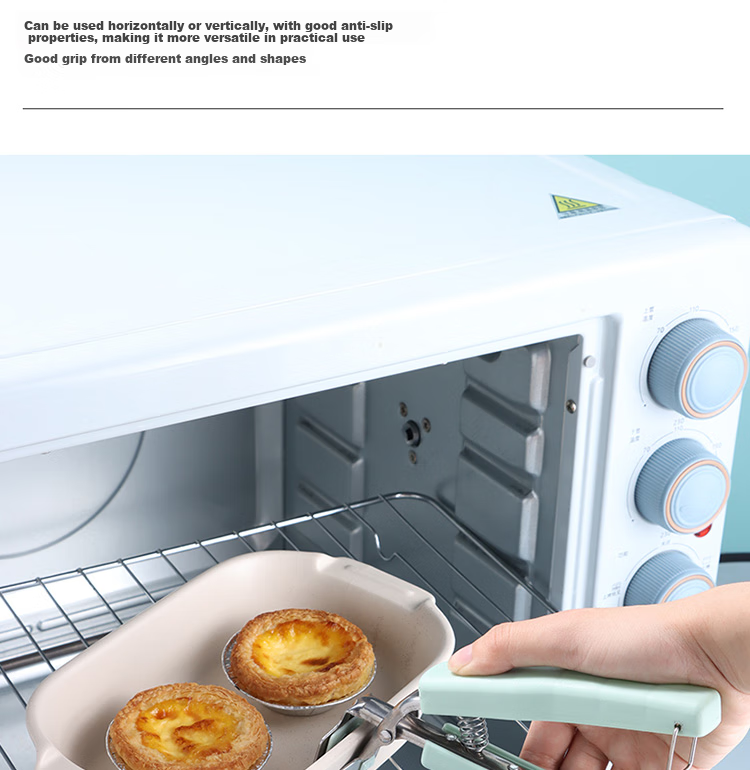 Baijie Heat-Resistant Plate Gripper, Kitchen Utensil, Non-Slip Bowl Holder, Oven Heat-Proof Gloves, Nordic Green, 4-Piece Set 10