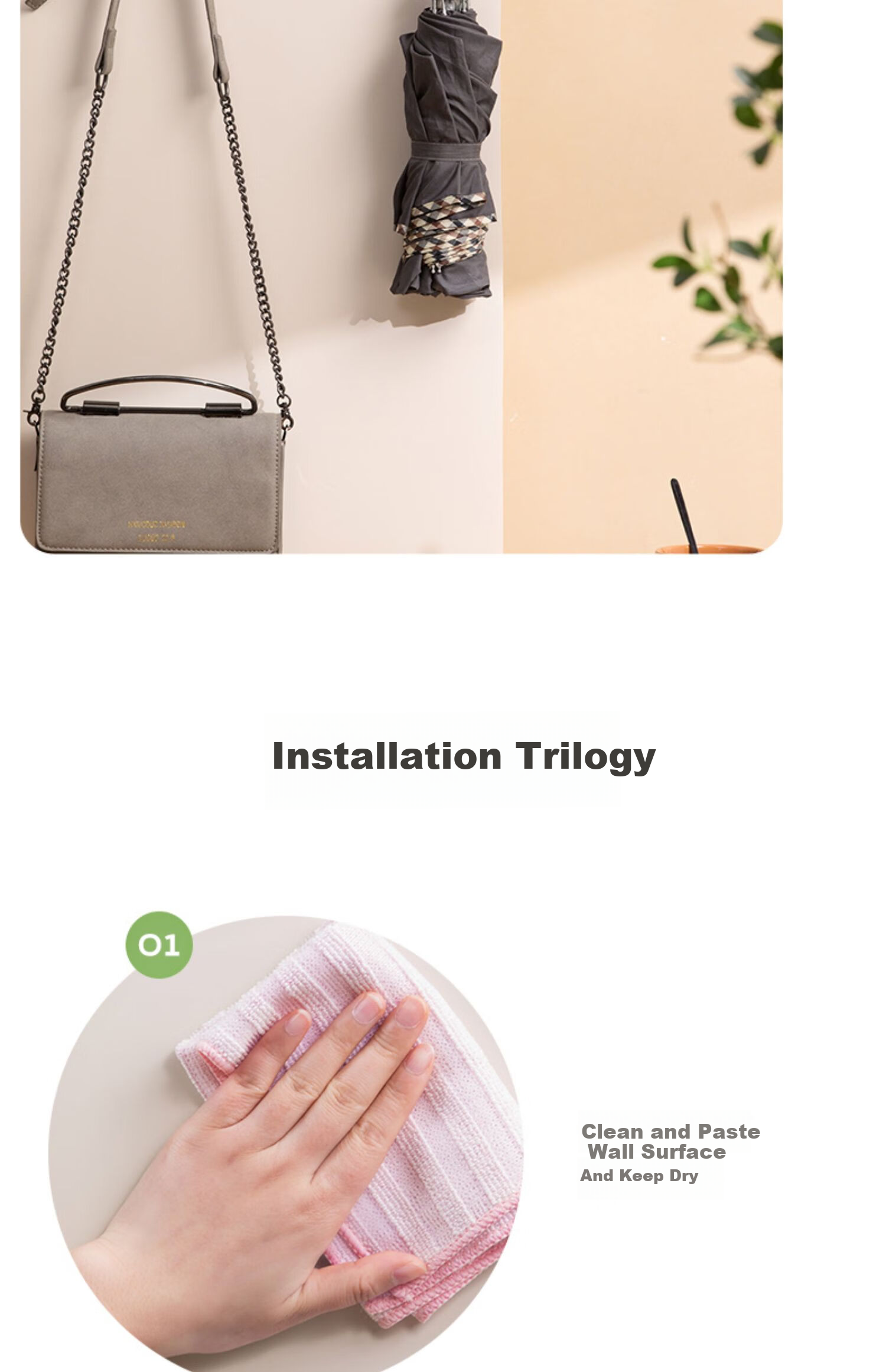 CHAHUA Hooks, Strong Adhesive Hooks No Drilling Required for Kitchen Bathroom Storage Bedroom Clothes Hangers, 4 Pieces 11