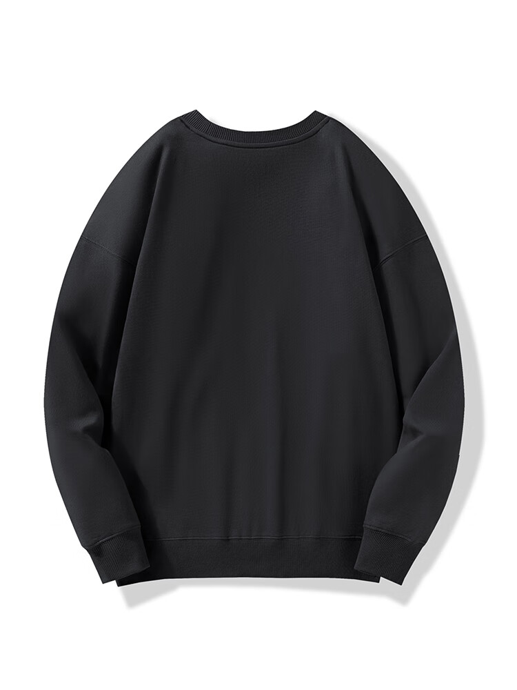 JEEP Sweatshirt for Men, Round Neck Embroidered Long-Sleeve T-Shirt, Loose Casual Sportswear, Men's Clothing 101, Black, M 11