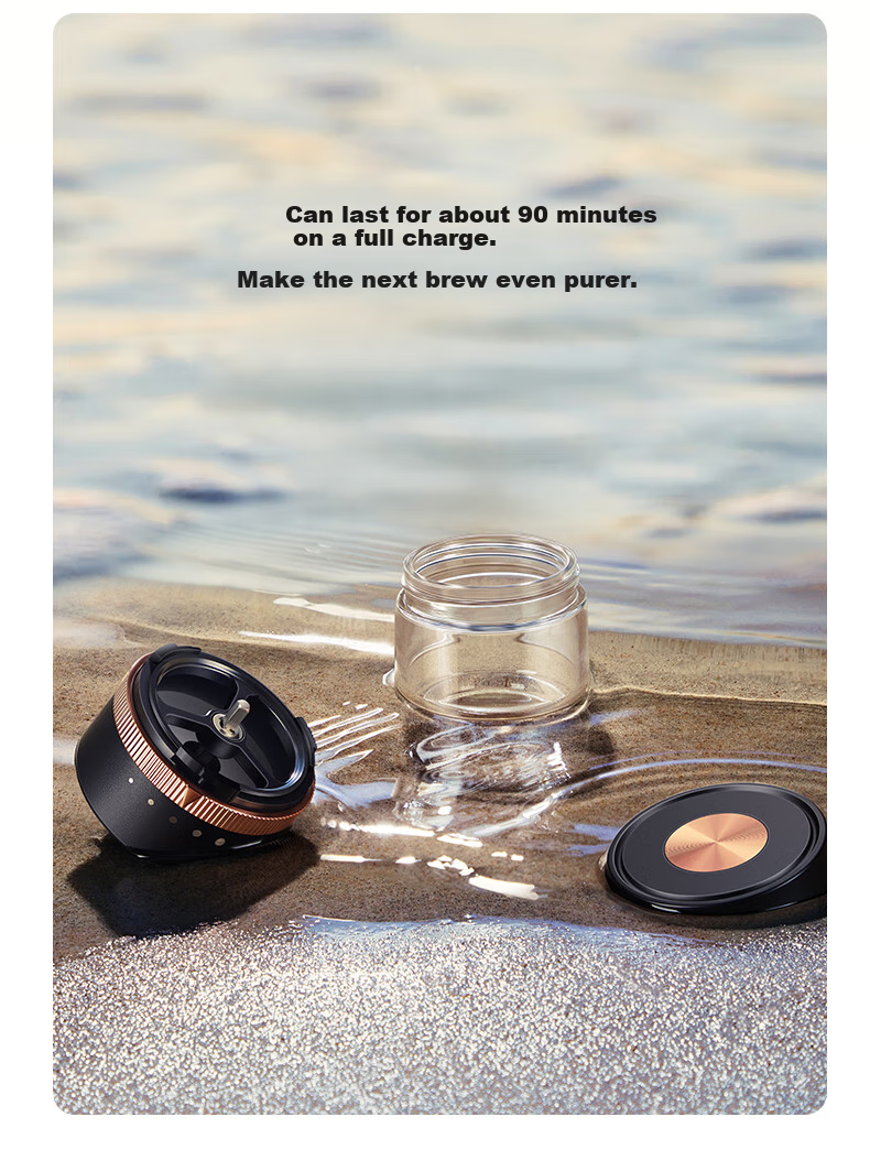 SIMELO Electric Coffee Grinder, Portable Outdoor And Home Automatic Coffee Bean Grinder, Birthday Gift 6