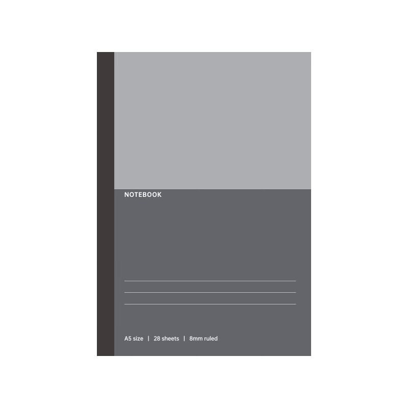 COMIX A5/48 Sheets/3 Books, Wirebound Soft Cover Notebook, Meeting Notebook, Soft Cover Study Notebook/work Journal, Fashionable Office EC7652-3 Set