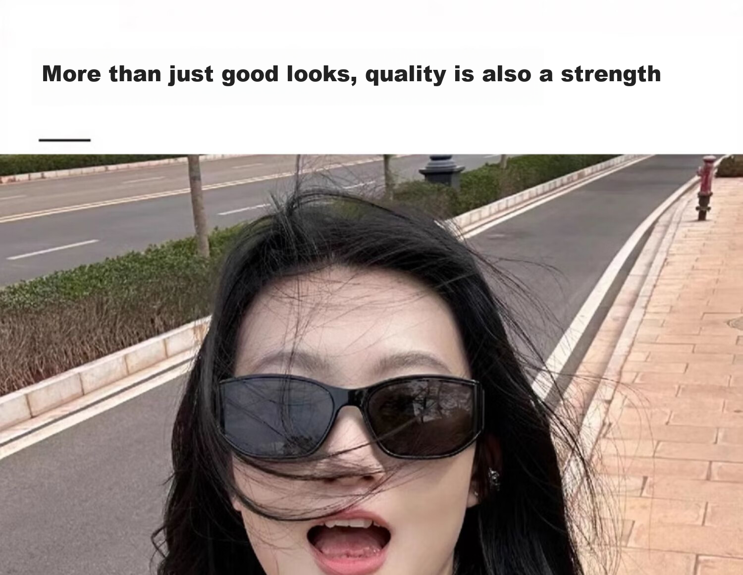 AMORAYS Retro Cat Eye Sunglasses for Women, New High-End Style, Sun Protection, Face-Slimming, Face-Shaping, Black Sunglasses for Wome 4