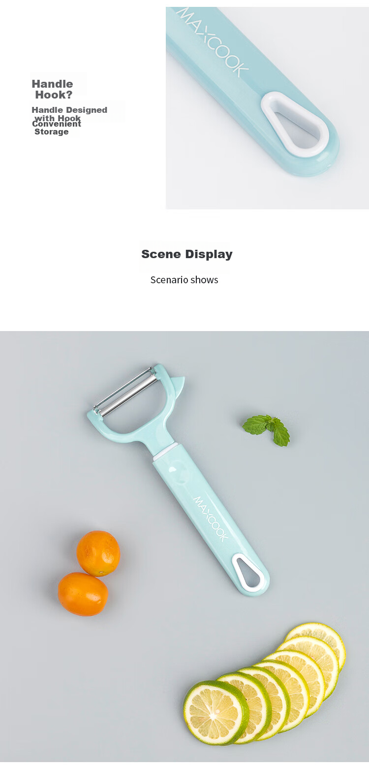 Maxcook Peeler, Stainless Steel Peeling Knife, Melon Peeler, Vegetable And Fruit Knife, MCBF-105 5