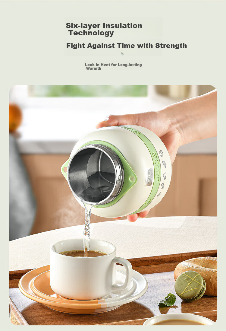 Liven Portable Juicer Cup with Ice Crusher, 750ml Stainless Steel Travel Cup, Small Blender Bottle for Outdoor Use, Food Processor LLJ-A756 6