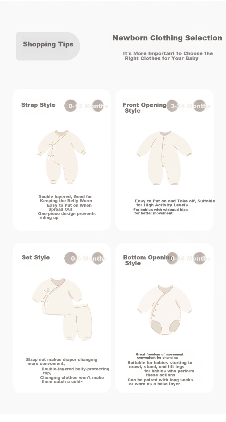 Guaiqi Bear Modal Newborn Baby Romper Summer Thin Baby Triangle Long Sleeve Monk Suit Pajamas Spring Autumn 4
