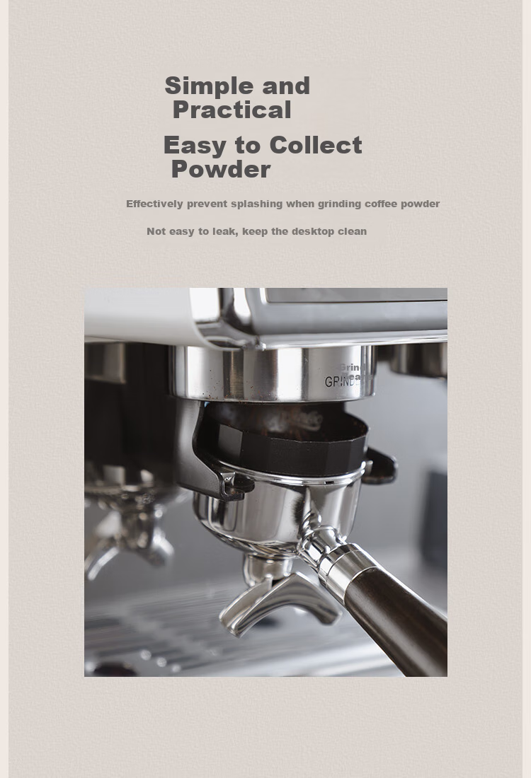 Bincoo Coffee Magnetic Ground Coffee Ring, Coffee Machine Handle Anti-Air Ring, 6 Magnetic 51/58mm Ground Coffee Italian Accessory 8