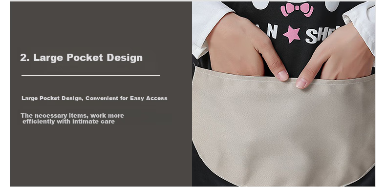 Jinghuisichuang Kitchen Apron [Stain-Resistant, Oil-Proof, Long Sleeve] Washable Durable Women's Smock Workwear JH0808 7