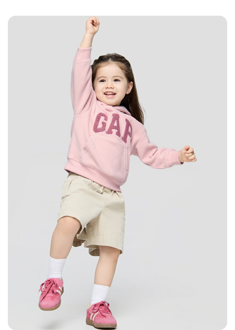 GAP Kids Unisex Autumn Logo Fleece Hoodie 804638 9