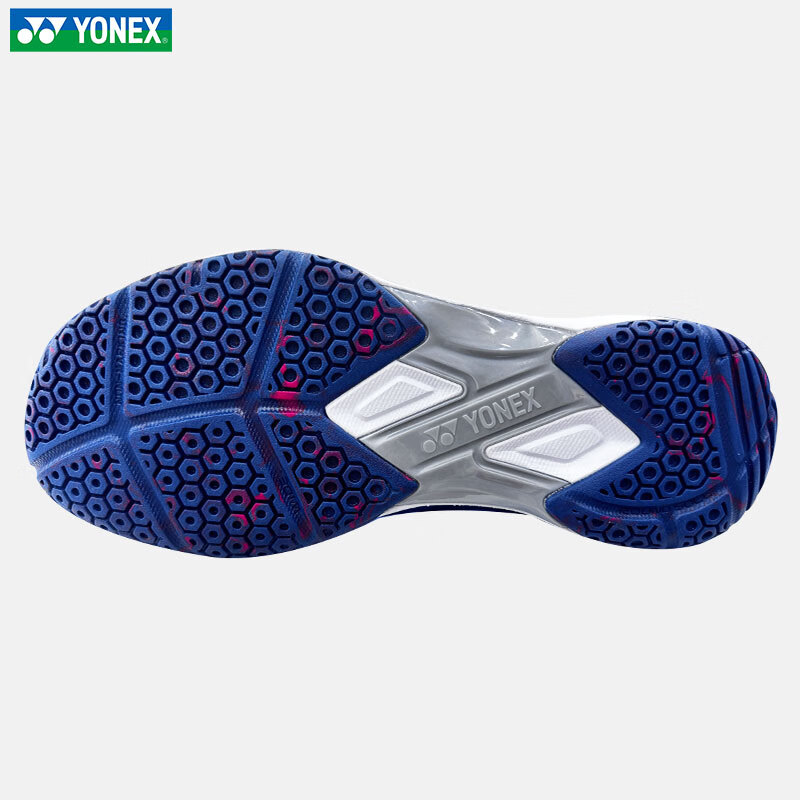 YONEX Badminton Shoes Spring Summer Professional Competition Training Cushioning Breathable Sports Shoes SHB520WCR White Blue Size 43 25