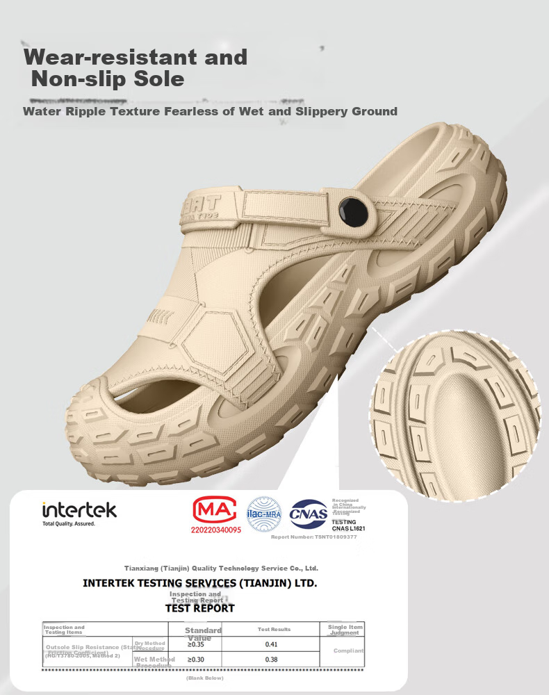 MEXICAN Men's Perforated Shoes, Fishing Sandals, Work Boots, Outdoor Sports Shoes, Large Size, Non-Slip, Water Wading, Beach Slippers, Black, Size 42-43 3