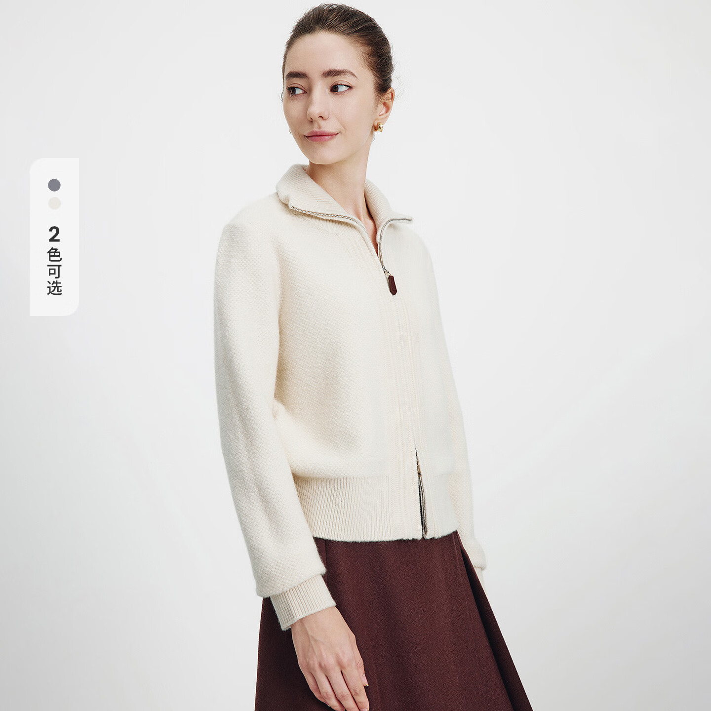 Navikail Italian Small Sailboat 25 Autumn Winter Women's Wool Sweater Full Wool Cardigan Casual Knit Jacket 2334095508
