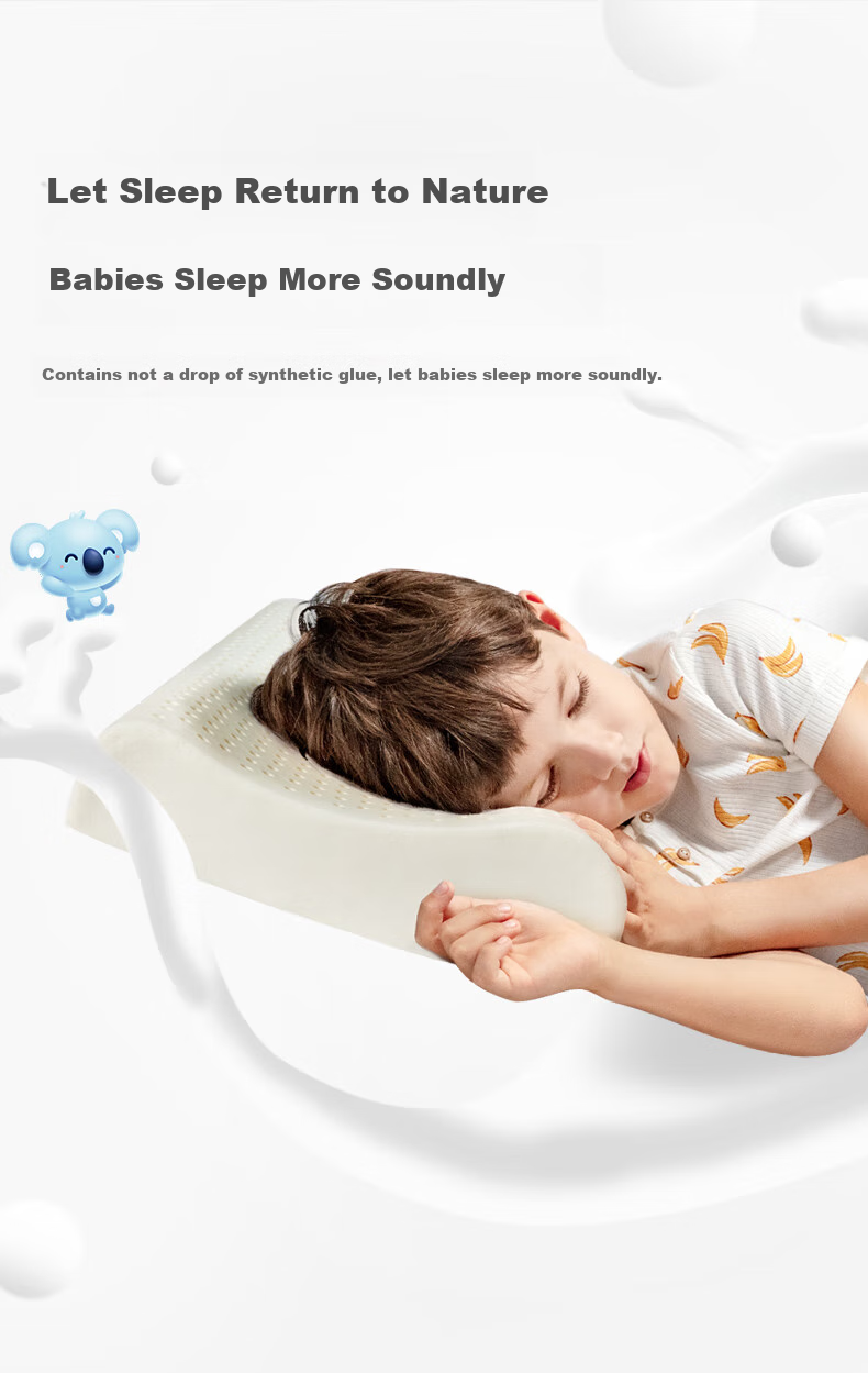 JAGO Thai Natural Latex Pillow, Children's Student Sleeping Cervical Pillow Core, 90% Latex Content, for Ages 6-16 4