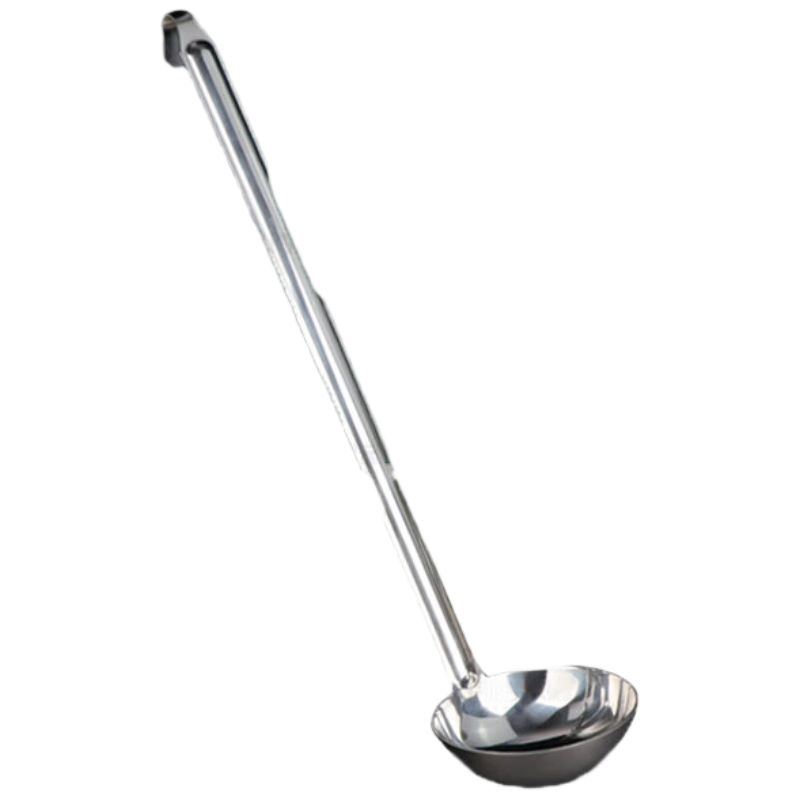 Caitang Thickened Stainless Steel Hooked Soup Ladle Long Handle Soup Spoon Hanging Soup Ladle Small 7CM Jingcang